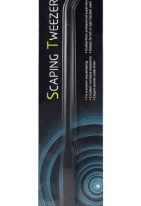 Pinzas curvas de acero inoxidable anodizado en negro