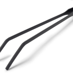 Pinzas curvas de acero inoxidable anodizado en negro