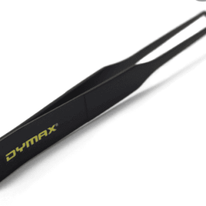 Pinzas curvas de acero inoxidable anodizado en negro