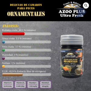 Delicias de camarón para peces ornamentales