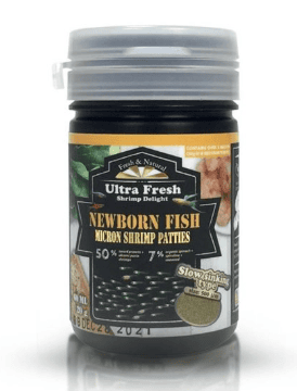 Micro delicias de camarón para crías