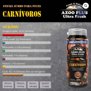 Sticks Jumbo para peces carnívoros