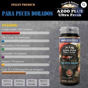 Pellet premium para peces dorados