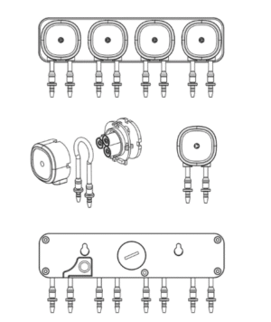 Sistema de bomba dosificadora (4 bombas)