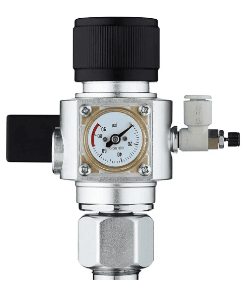 Regulador de CO₂ con solenoide CGA320